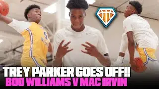 Trey Parker Hits 360 LAYUP & CRAZY DUNK That Set Peach Jam ON FIRE!! Boo Williams v Mac Irvin