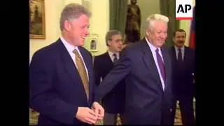 RUSSIA: MOSCOW: US PRESIDENT CLINTON MEETS BORIS YELTSIN