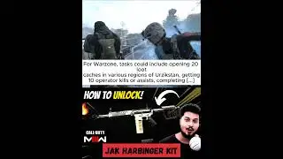 How to unlock JAK #Harbinger Kit in Warzone and #mw3 #modernwarfare3 #borntoplaygames #short