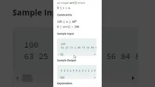 HackerRank | 1 Week Preparation Kit | Counting Sort 1 hackerrank solution in python | Day 2