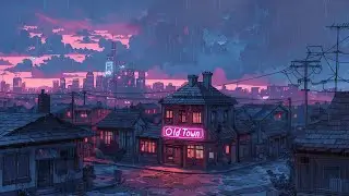 Nostalgic Lofi Hip Hop Beats 🍵 Magical 1980s 90s Japanese Town Ambience 🌠 Lofi Rain Playlist