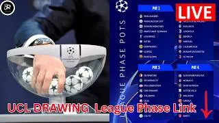 TODAY UEFA CHAMPION LEAGUE DRAWING ! | New Format | Draw Pots & Tonight’s Schedule Revealed! 🕵️‍♂️