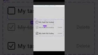 How to create to do list using Figma component #shorts #uiux #uidesign #figma #design #dribbble