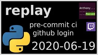 replay - pre-commit.ci github login, and pre-commit - 2020-06-19