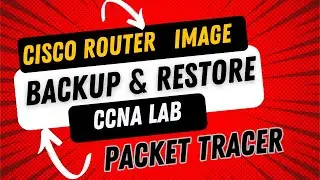 How to Backup and restore Cisco router IOS image : cisco packet tracer lab