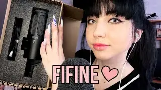 АСМР распаковка и тест микрофона FIFINE APLITANK 3 💜