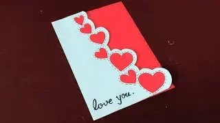 handmade cute and simple card for valentines day | diy valentines day cards