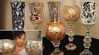 Mosaic Mirror Vases | 4 Dollar Tree DIYs