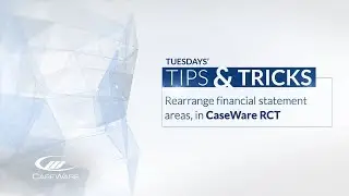 Tips & Tricks: Rearrange financial statement areas in Caseware ReviewComp