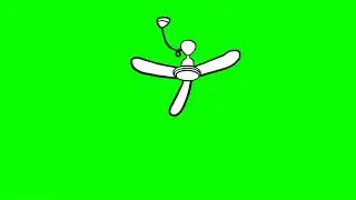 Green screen cartoon |Animated vedio |sealing fan|room fan| |@muazim305