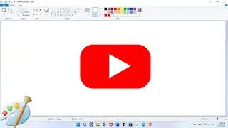 How to draw YouTube Logo in computer using MS Paint