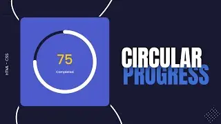 Animated Circular Progress Bar using HTML CSS SVG | Dynamic SVG Progress Bar