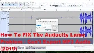 #UniqueIdeas  How To Fix Error Audacity Could not open MP3 encoding library