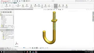 Modelling of Hook J Bolt & Square Nut using Solidworks.