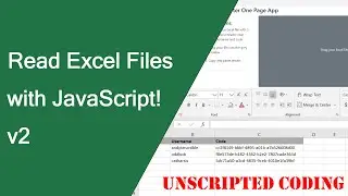 Customizing our Excel Files in JavaScript Project | Unscripted Coding