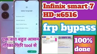 Infinix smart 7 hd frp bypass||infinix x6517 frp bypass 2024