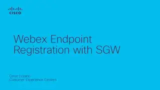 Webex endpoints registration with Survivability Gateway