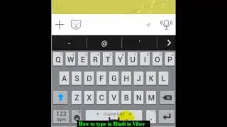 How to type in Hindi in Viber