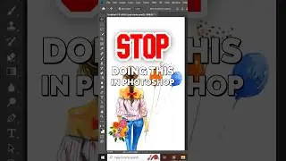 STOP DOING THIS IN PHOTOSHOP: Ditch Eraser, Use Layer Masks | #Shorts