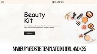 HTML and CSS for Beginners: Designing a Makeup E-Commerce Site | Source code