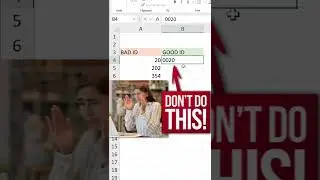 Easy Way to KEEP Leading Zeros 0️⃣ in Excel #shorts