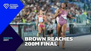 Brittany Brown wins second Diamond League 200m of 2024 in Rome - Wanda Diamond League 2024