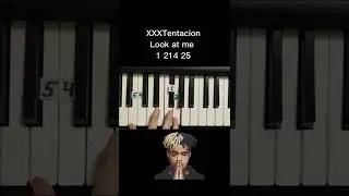 XXXTENTACION Look at me on piano 🎹 tutorial