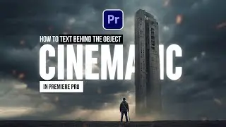 How To Add TEXT Behind OBJECTS In Premiere Pro || #premierepro