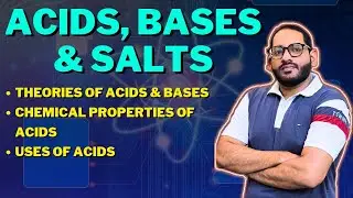 Acid, Base & Salts | Theories of Acids & Base | Properties of Acids | Uses of Acids | 10th Chemistry