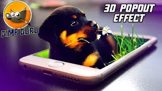 How To Create A 3D Popout Effect Using GIMP | GIMP Tutorial #6 | GIMP GURU