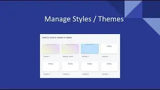 Manage your personalized styles