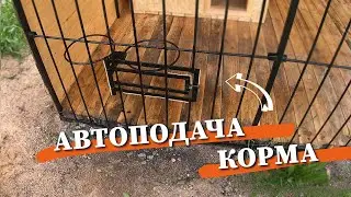 ПОВОРОТНАЯ КОРМУШКА для вольера своими руками #ДомОгород