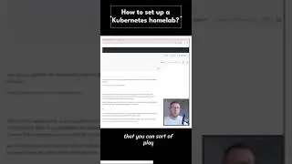 kubernetes home lab in 5 mins! 