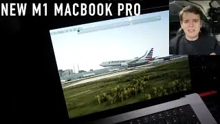Playing Flight Simulator On A PLANE - M1 MacBook Pro CRAZY Performance