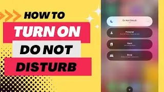 How To Turn On Do Not Disturb On iPhone - iOS 16