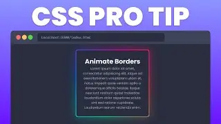 Learn CSS Border Animations in 6 Minutes