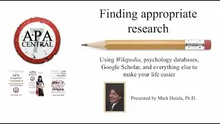 APA Style 7th Edition - Finding Appropriate Research - APA Simplified