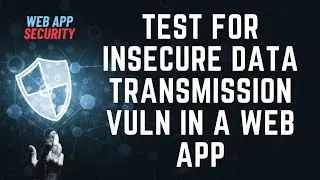 Test for Insecure Data Transmission | Clear Text Transmission of Sensitive Data in a Website