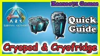 ASA Cryopod & Cryofridge Update💥Quick Guide