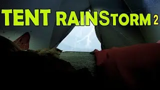 🎧 Cold Relaxing Rain & Thunder on Tent | Ambient Noise for Sleeping or Relaxation