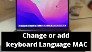 How to add or change keyboard language on Macbook pro