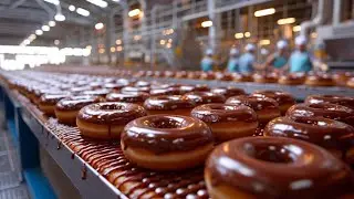 Inside Doughnuts MEGA Factory: Processing Thousands Of Doughnuts Using Automation