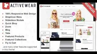 Responsive Shopify Theme - ActiveWear | Themeforest Website Templates and Themes