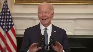 President Joe Biden delivers remarks on the situation in the Middle East.