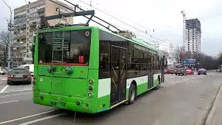 Черкасский Троллейбус: Богдан Т70117 №377 следует по маршруту 10 24.02.2024