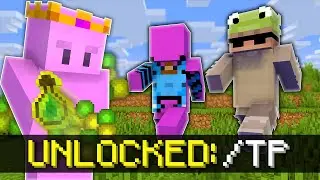 Minecraft Manhunt, But XP Unlocks Commands