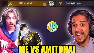 Amit Bhai vs Laka Gamer😱 Amit bhai boggest fan challenge me for 1 vs 1 - Garena free fire