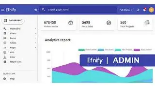 Efnify - Material Design Admin Template | Themeforest Website Templates and Themes