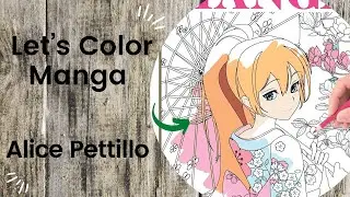 Let's Color Manga - Alice Pettillo //Adult Colouring Book Flip Through