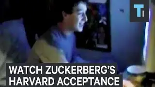 Watch Mark Zuckerberg discover he was accepted to Harvard